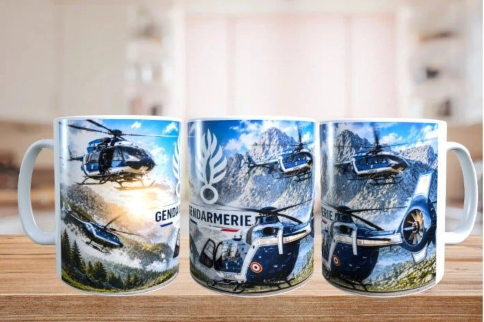 Mug hélicoptère gendarmerie, metier, passion